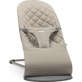 BabyBjörn Lehátko Bouncer Bliss Woven Sand grey Petal
