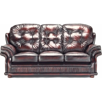 Barrington Furniture Carlton kůže vínová