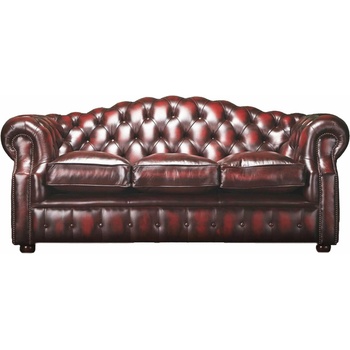 Barrington Furniture Chesterfield Embassy kůže Birch Antique