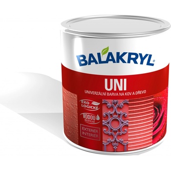 Barvy a laky Hostivař akryl Uni Lesk 1000 0,7kg bílá