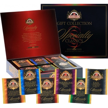 Basilur kolekce čistých čajů čajová krabička dárková kazeta porcovaný 60 sáčků 115 g