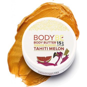 Bodybe opalovací máslo SPF15 s třpytivým efektem Tahiti Meloun 150 ml