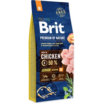 Brit Premium by Nature Junior Medium Breed Chicken 15 kg