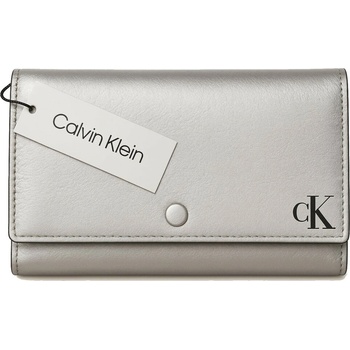 Calvin Klein dámská kabelka clutch s řetízkem stříbrná