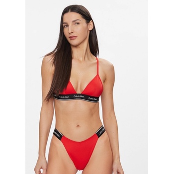 Calvin Klein dámské plavky KW0KW02424 + KW0KW02430 červená