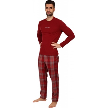 Calvin Klein NM2184E-73V pánské pyžamo dlouhé červené