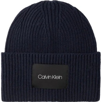 Calvin Klein pánská vlněná čepice s kašmírem K50K506047 Cef modrá