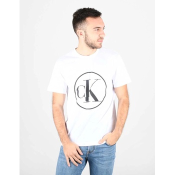 Calvin Klein pánské bílé tričko Round J30J316459