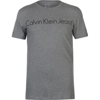 Calvin Klein pánské triko Jeans Treasure Šedé