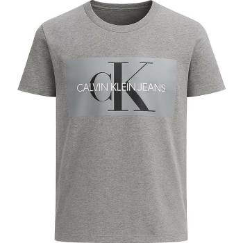 Calvin Klein tričko reflective iconic logo 5076 šedé