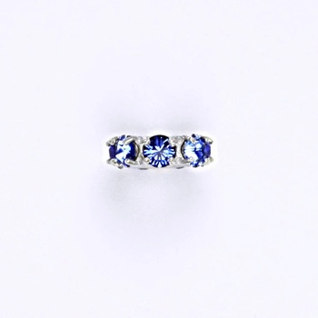 Čištín Korálek 36939727 Stříbrný se swarovski saphire krystal P 1371
