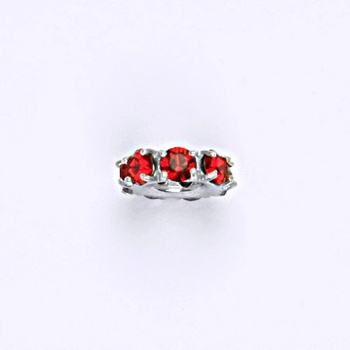 Čištín Korálek 36939773 Stříbrný se swarovski light siam krystal P 1371