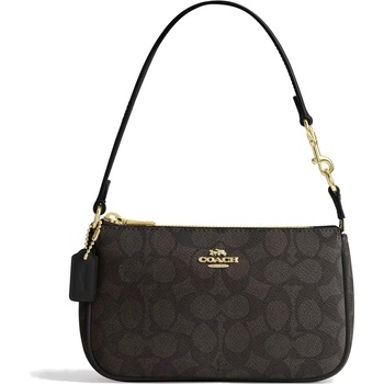 Coach kabelka Nolita 19 In Signature Canvas Gold Walnut Black