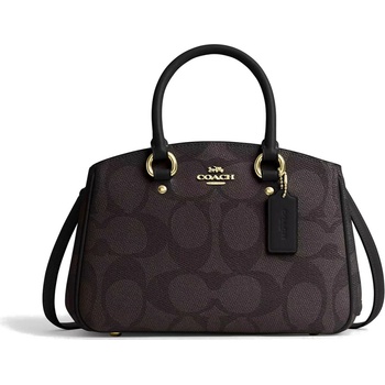 Coach kabelka Savannah Small Carryall Bag In Signature Canvas Walnut Black