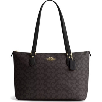 Coach kabelka Tote Bag In Signature Canvas Gold Walnut Black