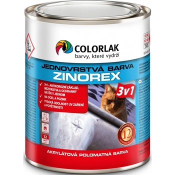 Colorlak ZINOREX S 2211 RAL 9006 Stříbrná 0,6L