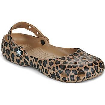 Crocs Baleríny CLASSIC ANIMAL BALLET hnědá