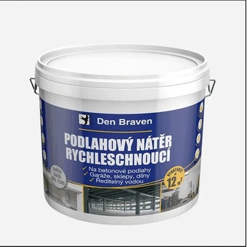 Den Braven Podlahový nátěr RYCHLESCHNOUCÍ kbelík 4 kg