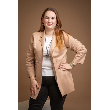 Dlouhé sako SINGLE Světle modrá