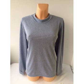 Drahstyl Slabý pulovr s uzlíkovou strukturou VIP světle modrá