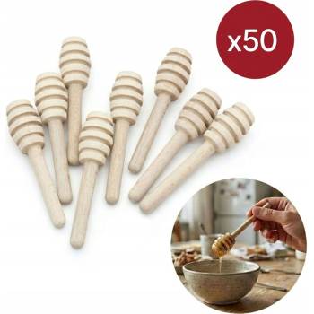 Dřevěná lžička na med 50 kusů naběračka G10 cm