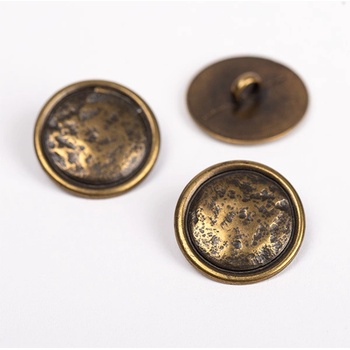 Drops Kovový knoflík s poutkem 20 mm mosaz
