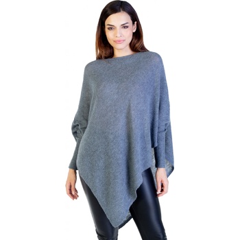 Duuree.cz Kašmírové pončo Elle Tmavě šedá