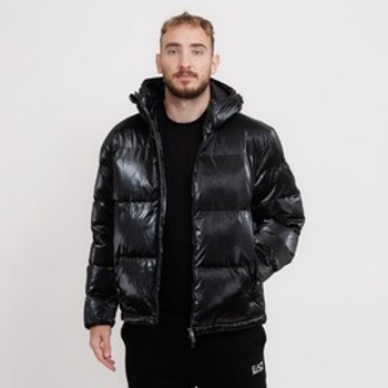 EA7 emporio armani technical fabric padded jacket černá