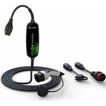 EcoVolter II PRO chytrý přenosný Wallbox 22kW 3x32A kabel 6,5 m APP set BASIC typ 2 EcoVolter II PRO 3x32A-6,5 m