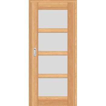 ERKADO Posuvné dveře do pouzdra Juka 4 Dub 3D Greko 80 x 197 cm