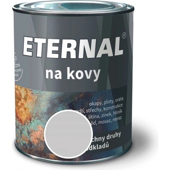 Eternal na kovy univerzální barva na všechny kovy 700g 402 světle šedá