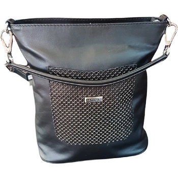 Facebag kožená kabelka střední 7091/48 černá