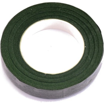 Floristická páska tm. zelená, 12 mm