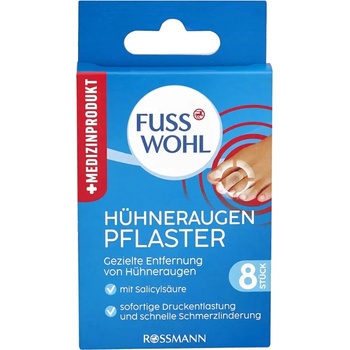 Fusswohl Náplasti na kuří oka 8 ks