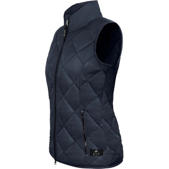 Glara dlouhá prošívaná kožešinová vesta 729787 hořčicová