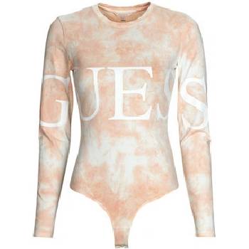 Guess body LS GUESS LOGO růžové