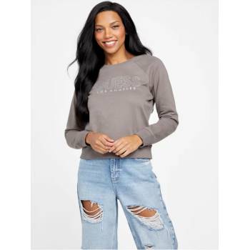 Guess dámská mikina Ruby s kamínky hnědá