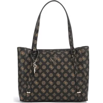 Guess G kabelka shopper logo tmavě hnědá