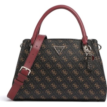 Guess Noelle 4G kabelka logo tmavě hnědá