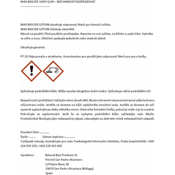 Herba Max Vapo Gun antiparazitní sprej 500 ml