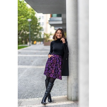 Himalife sukně Manua černá s růžovou