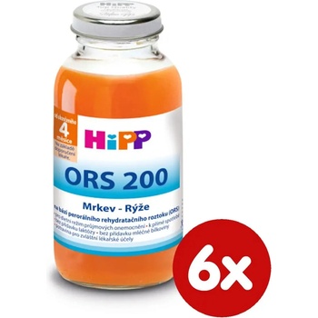 HiPP ORS 200 Mrkev-rýže 6 x 200 ml