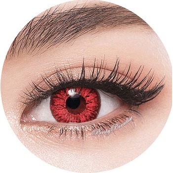 Imago Kontaktní čočky Jaspis sytě červená nedioptrické roční 2 čočky