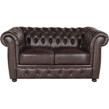 indickynabytek.cz Chesterfield Liverpool z pravé hovězí kůže Brown