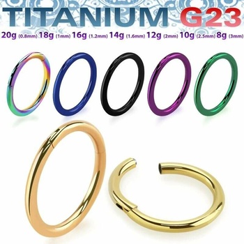 InfinityPierce.cz barevný titanový kroužek G23 USEGHT