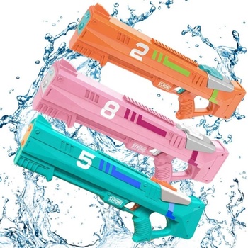 IQ models Výhodný set Elektrických vodních pistolí Strong 528 s automatickým nasáváním 3 ks 319513 modrá, růžová a oranžová