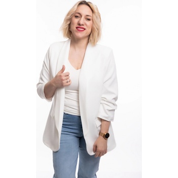 Italy fashion dámské dlouhé sako SCARLET Černá