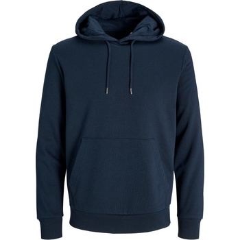 Jack & Jones mikina s kapucí Classic Hood modrá námořní blazer