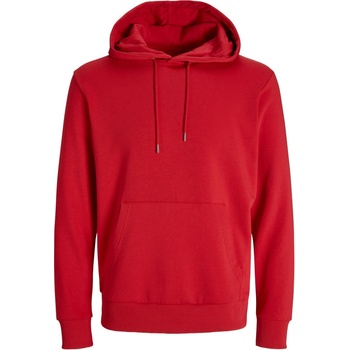 Jack & Jones mikina s kapucí Classic Hoodčervená lipstick