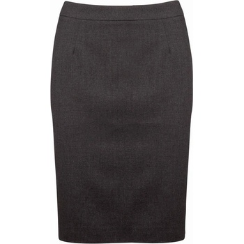 Kariban úzká pouzdrová sukně antracitový melír